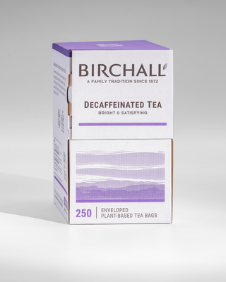 Birchall Decaffeinated Tea - 250 Enveloped Plant-Based Tea Bags RA