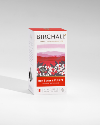 Birchall Red Berry & Flower - 15 Plant-Based Prism Tea Bags