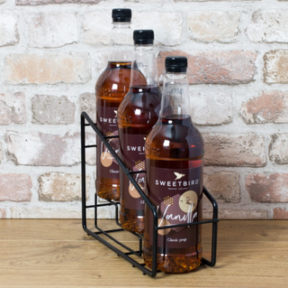 Syrup Bottle Holder Rack for 3 Bottles