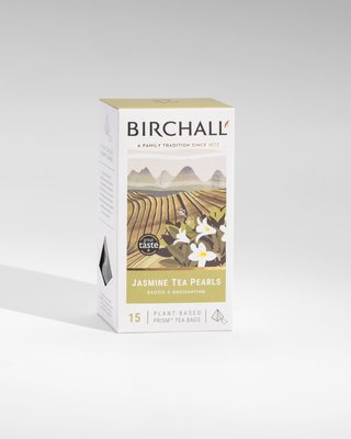 Birchall Jasmine Tea Pearls - 15 Plant-Based Prism Tea Bags