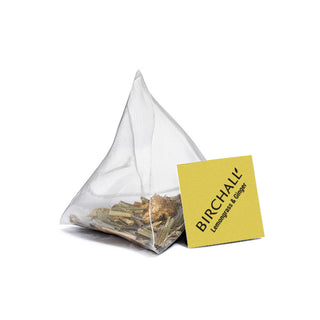 Birchall Lemongrass & Ginger - 15 Plant-Based Prism Tea Bags