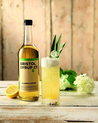 Aqua Flora cocktail made with Bristol Syrup Co. Elderflower syrup